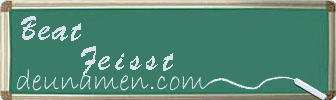 Beat Feisst Visitenkarte